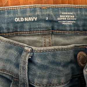 Old navy high rise rockstar super skinny jeans